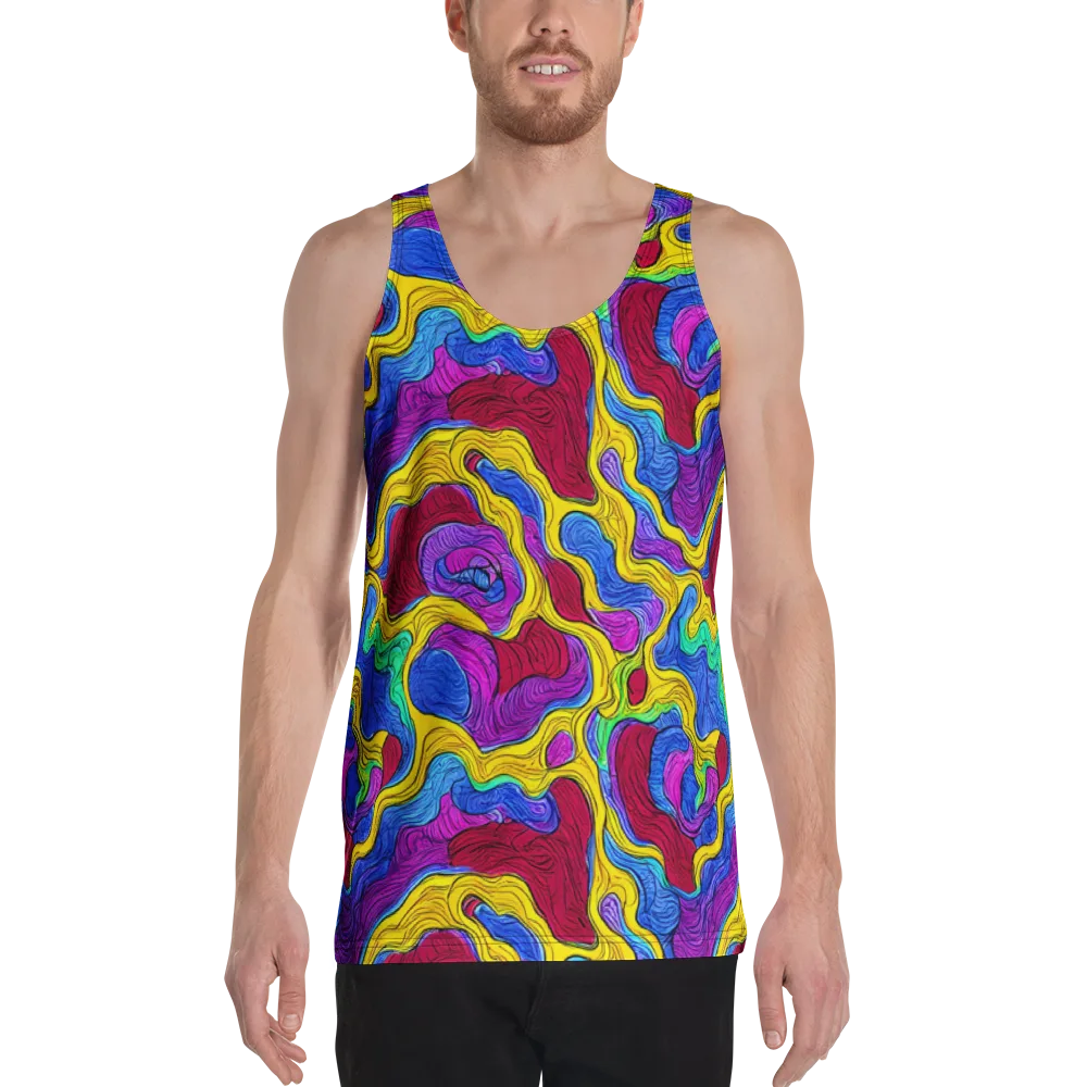 Neon Oceanic on Men's Tank Top — Front