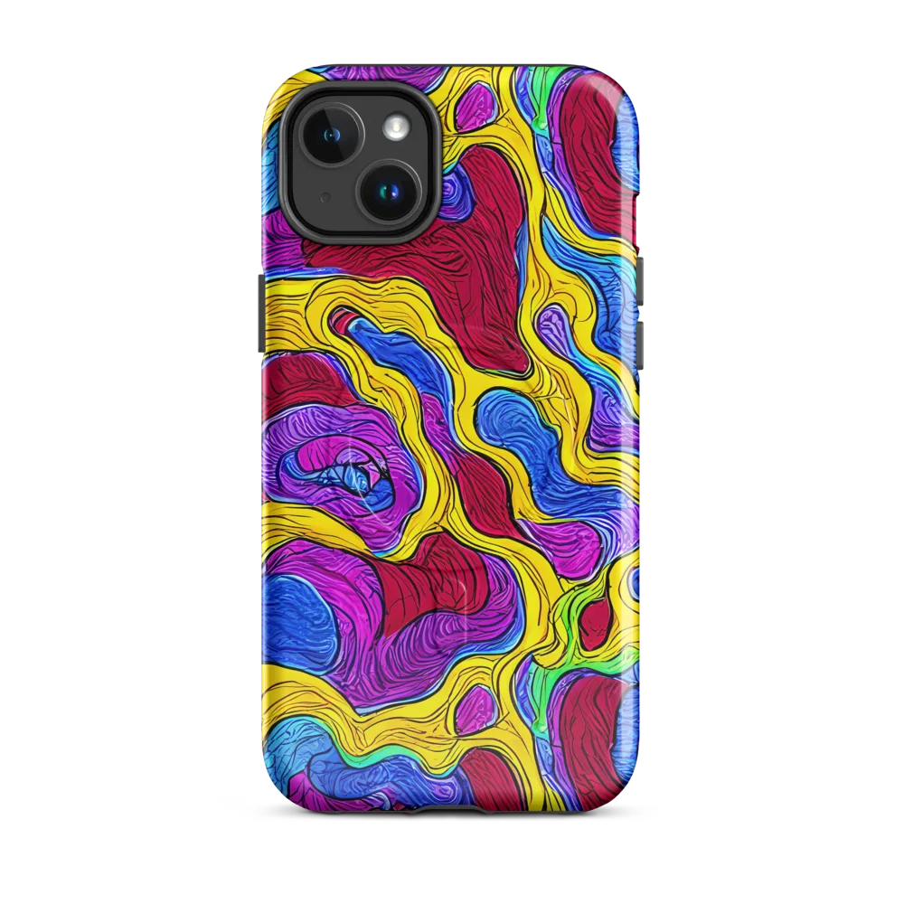 Neon Oceanic on MagSafe Tough Case for iPhone® — Front
