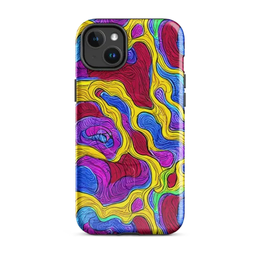 Neon Oceanic on a MagSafe Tough Case for iPhone®