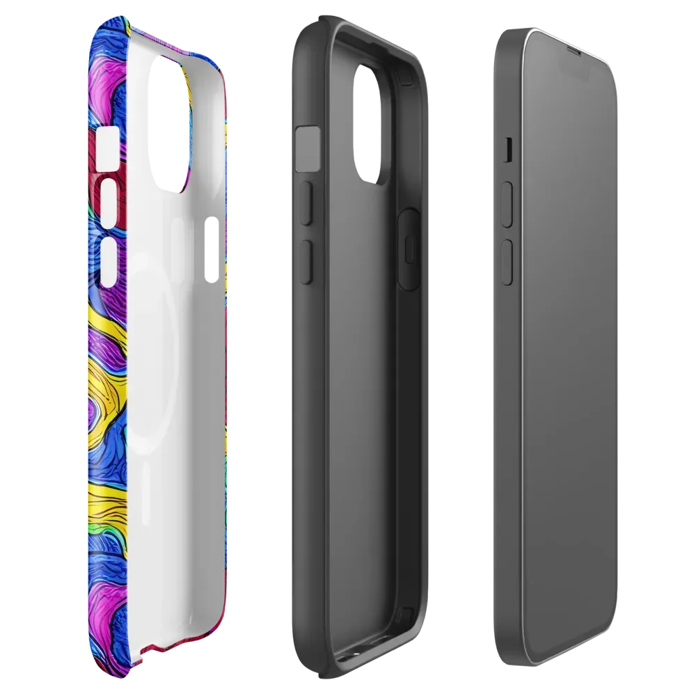 Neon Oceanic on MagSafe Tough Case for iPhone® — Front