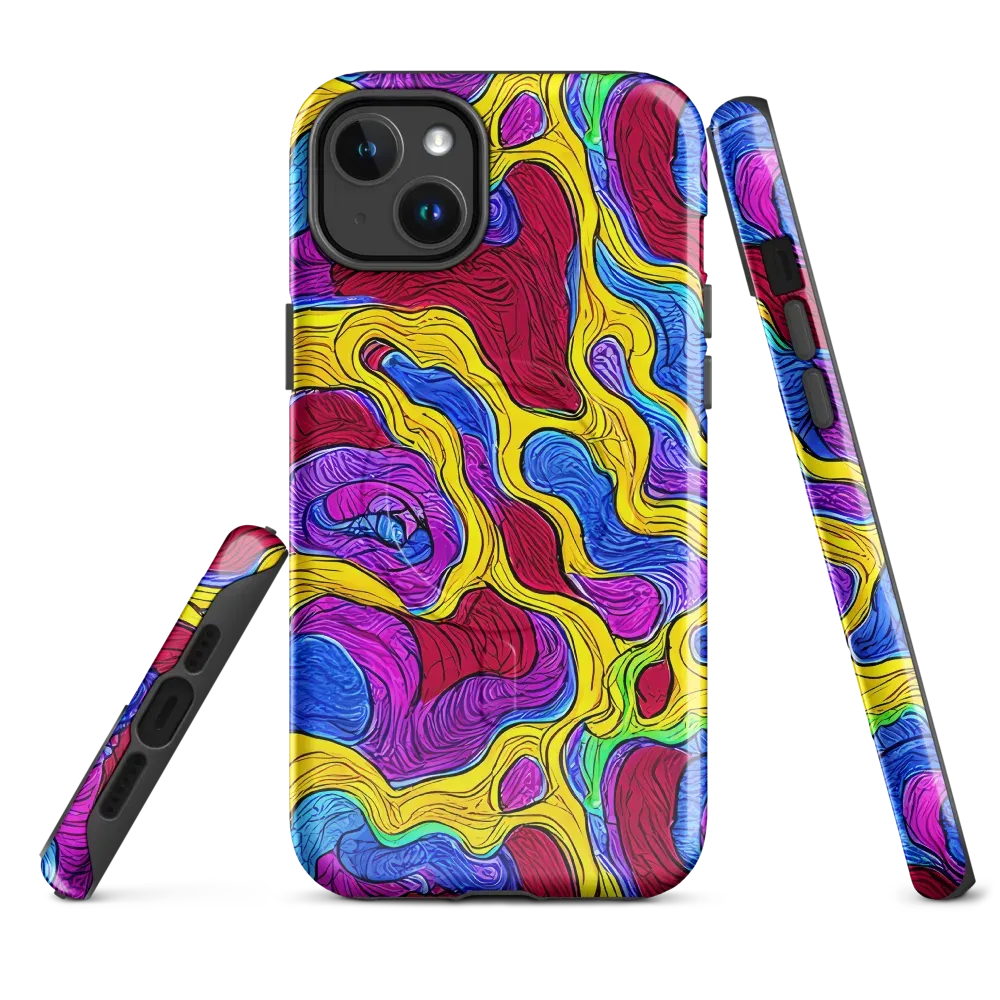 Neon Oceanic on MagSafe Tough Case for iPhone® — Front