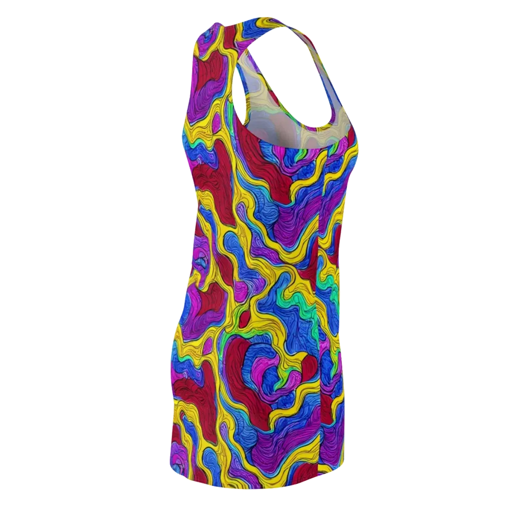 Neon Oceanic on Racerback Dress — Back Side