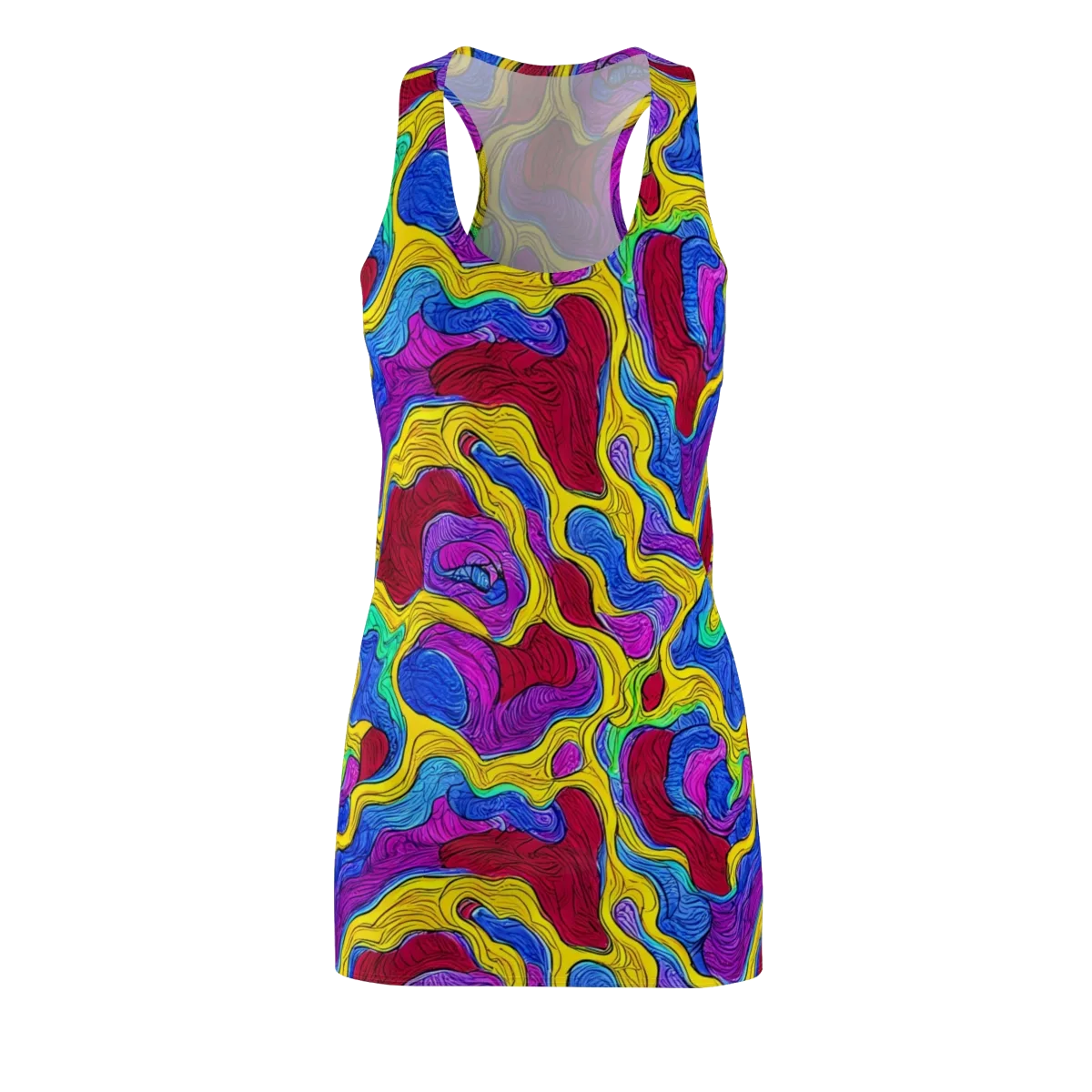 Neon Oceanic on Racerback Dress — Front