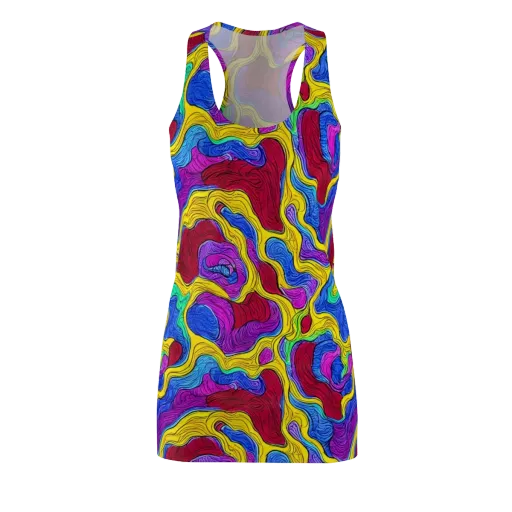 Neon Oceanic on a Racerback Dress