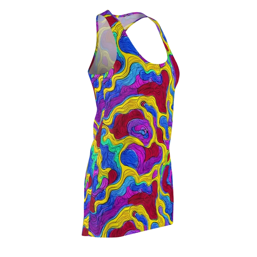 Neon Oceanic on Racerback Dress — Front Side