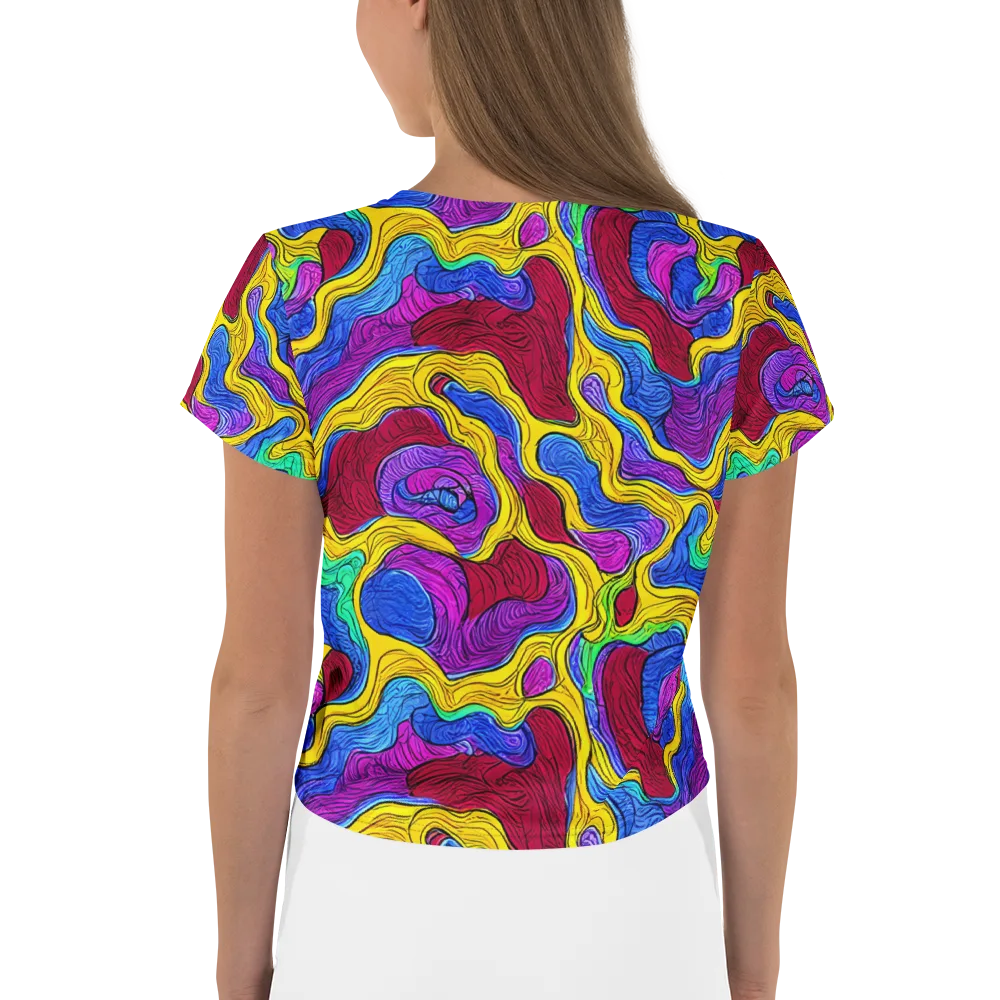 Neon Oceanic on Crop Tee — Back