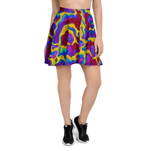 Neon Oceanic on a Skater Skirt