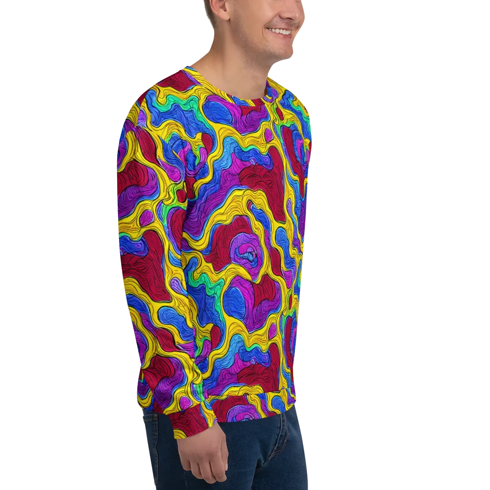 Neon Oceanic on Sweatshirt — Right Front
