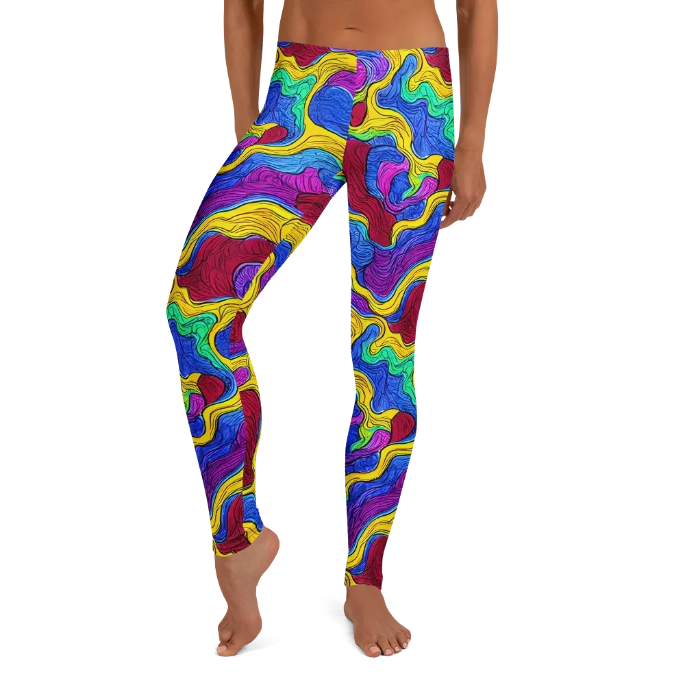 Neon Oceanic on Leggings — Front