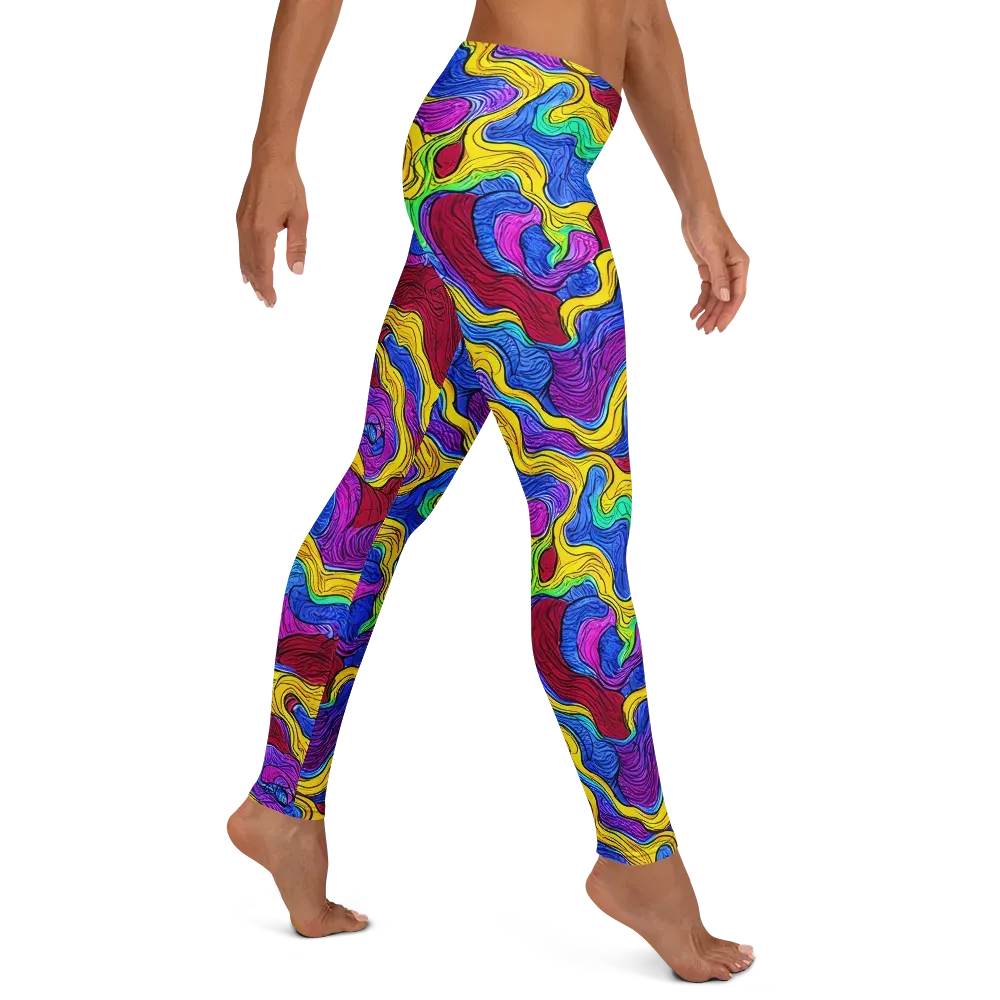 Neon Oceanic on Leggings — Right