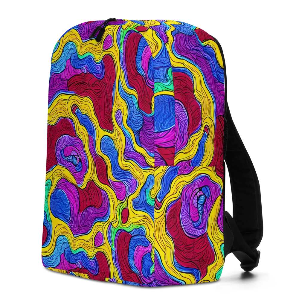 Neon Oceanic on Minimalist Backpack — Left