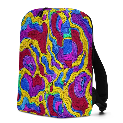 Neon Oceanic on a Minimalist Backpack