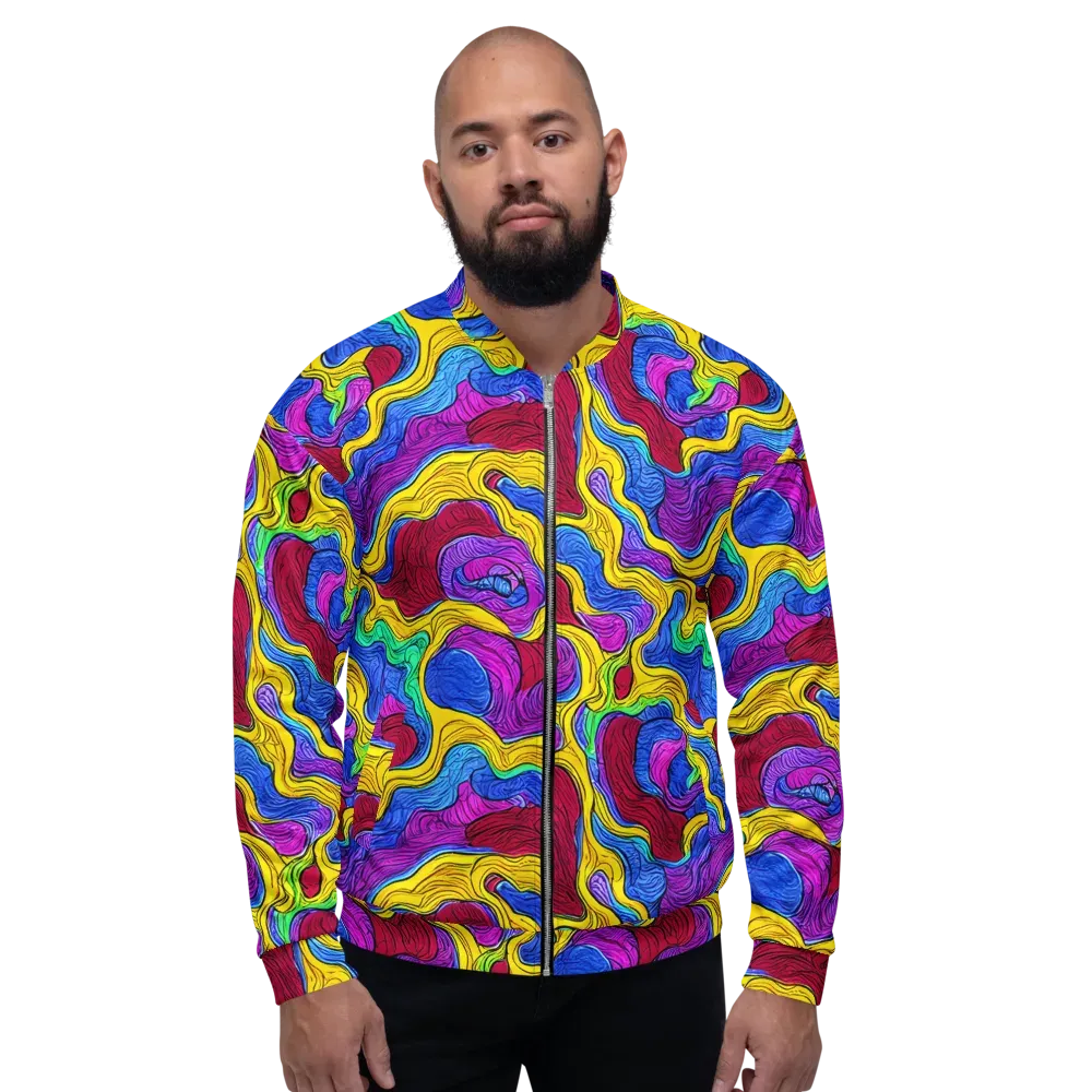 Neon Oceanic on Bomber Jacket — Front
