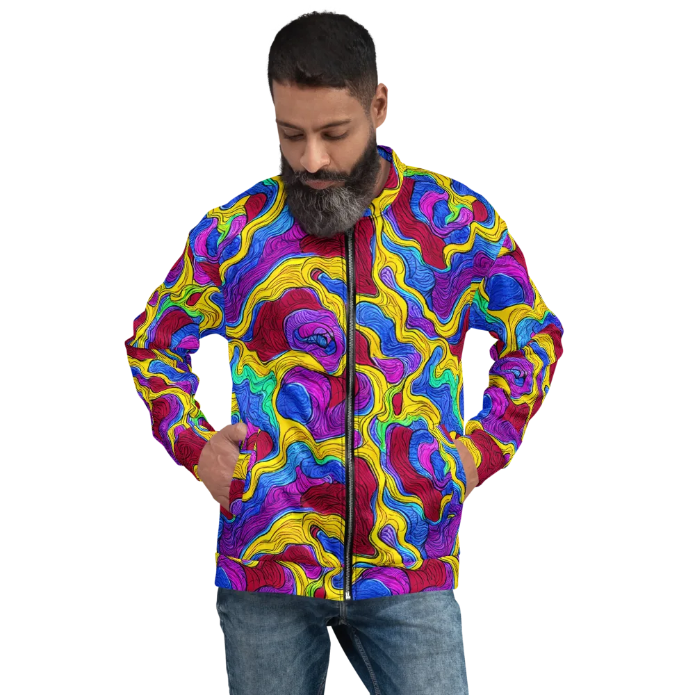 Neon Oceanic on Bomber Jacket — Front