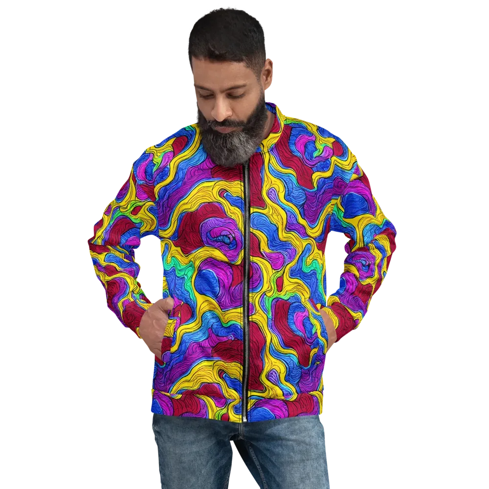 Neon Oceanic on Bomber Jacket — Front