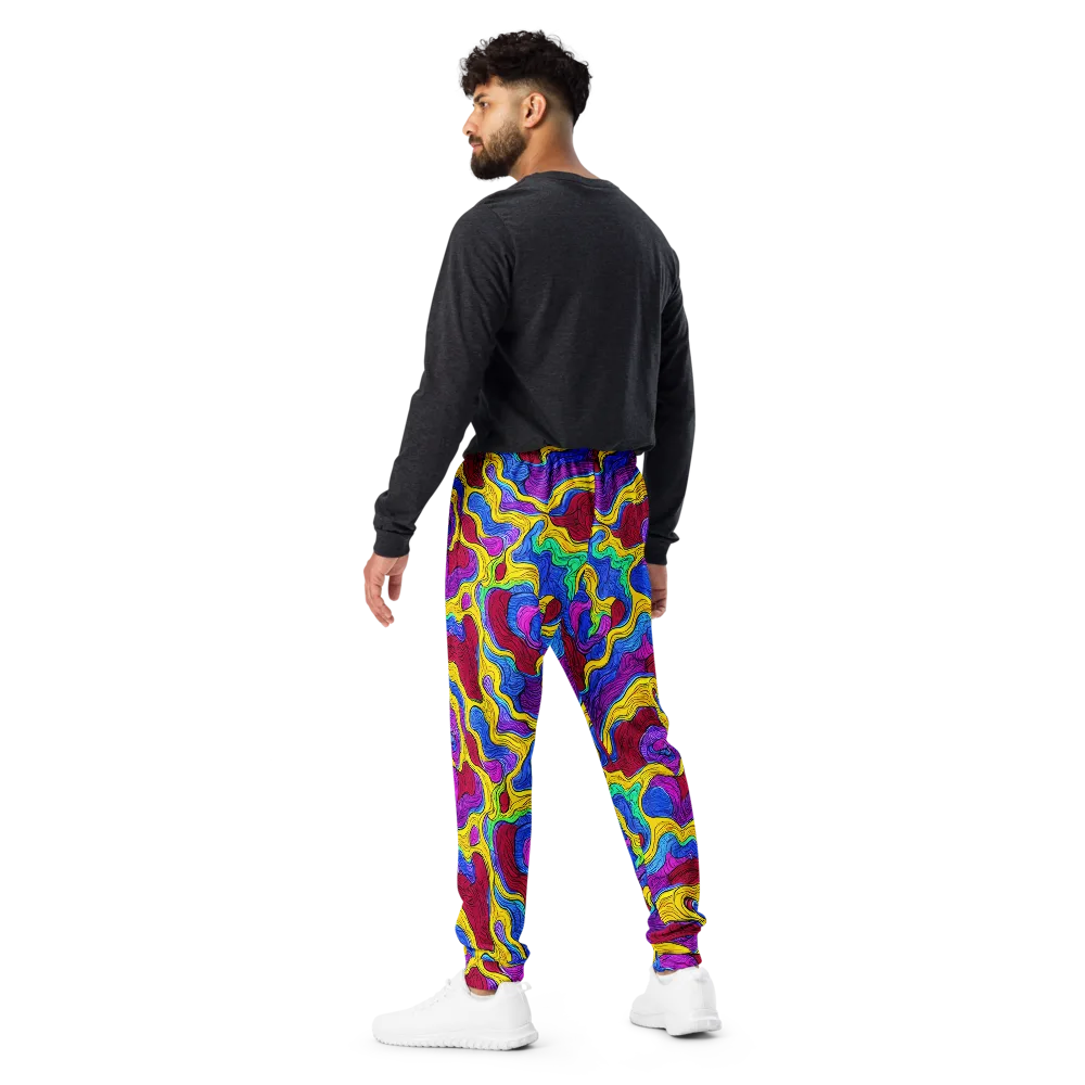 Neon Oceanic on Men's Joggers — Back