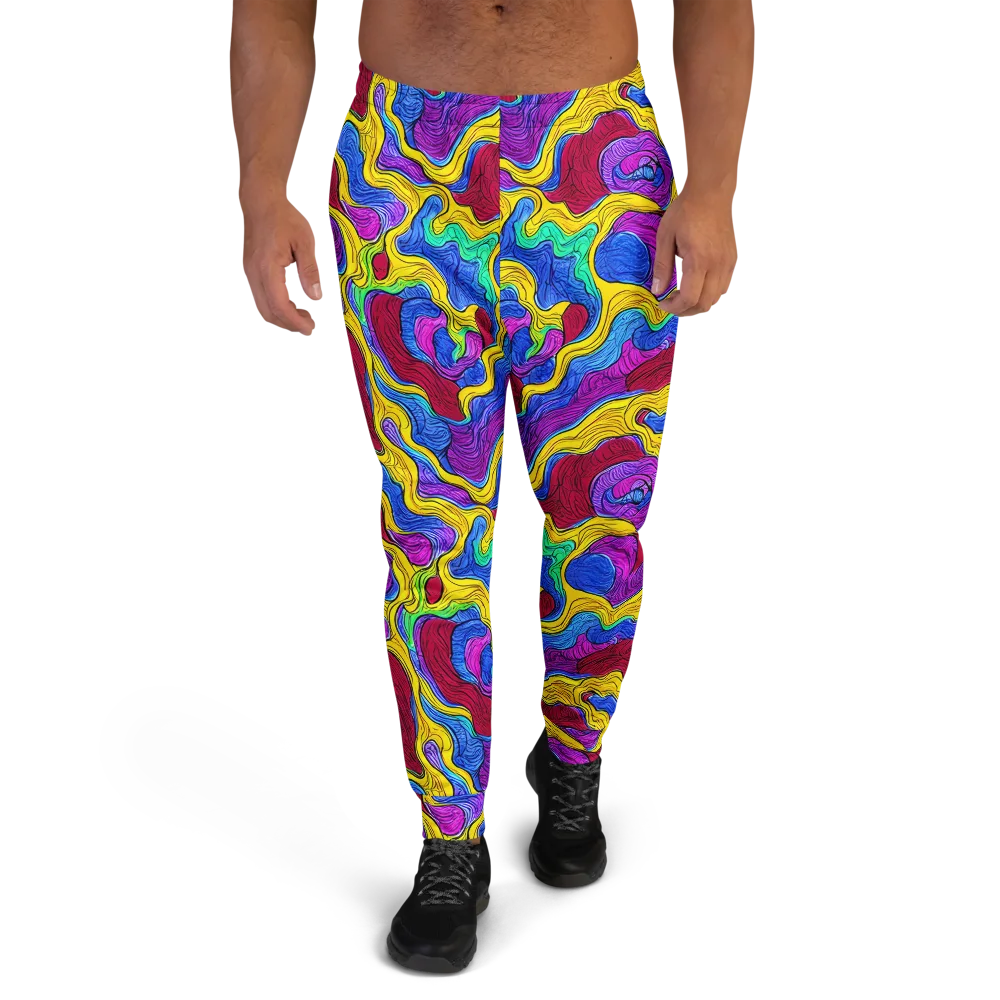 Neon Oceanic on Men's Joggers — Front