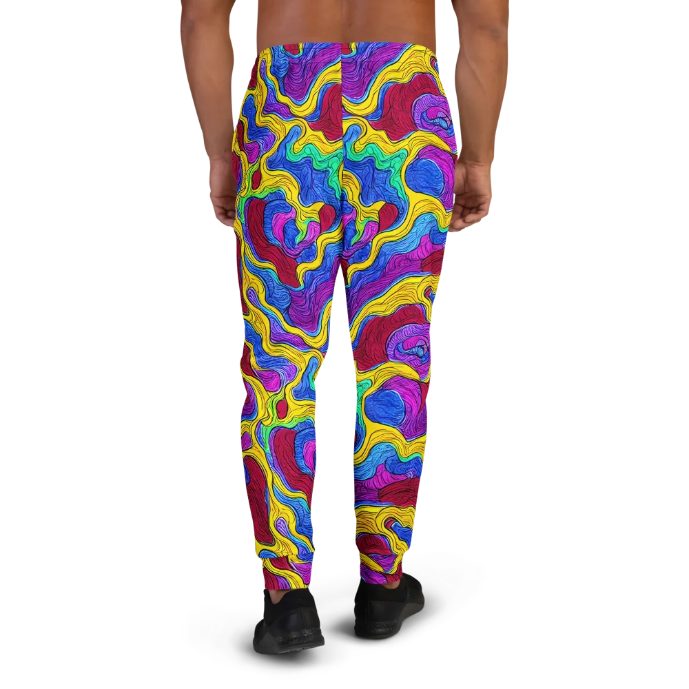 Neon Oceanic on Men's Joggers — Back