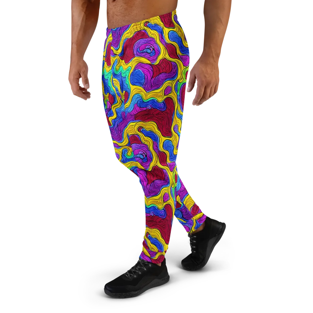 Neon Oceanic on Men's Joggers — Left