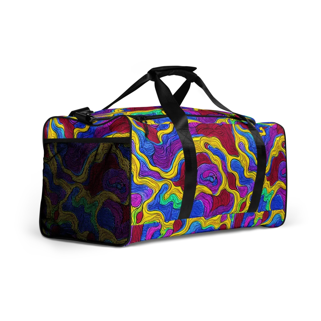 Neon Oceanic on Duffle Bag — Right Front