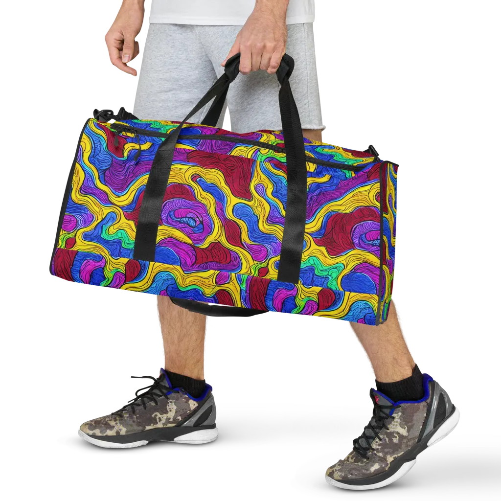 Neon Oceanic on Duffle Bag — Front