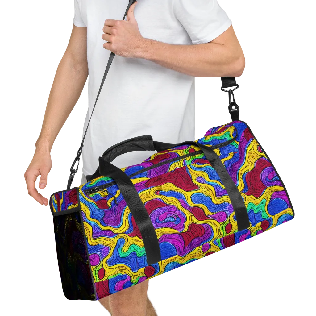 Neon Oceanic on Duffle Bag — Right Front