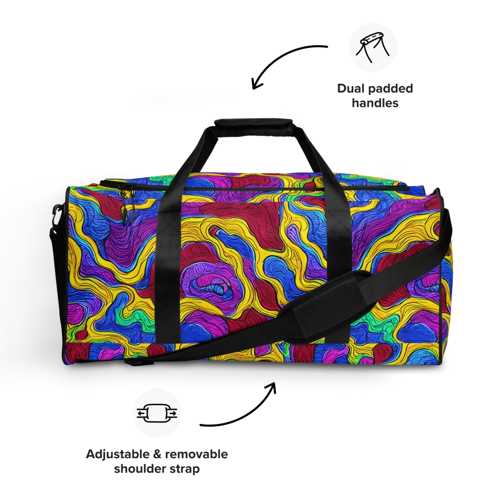 Neon Oceanic on Duffle Bag — Front