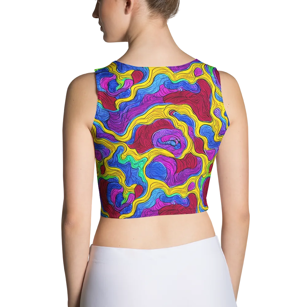 Neon Oceanic on Crop Top — Back