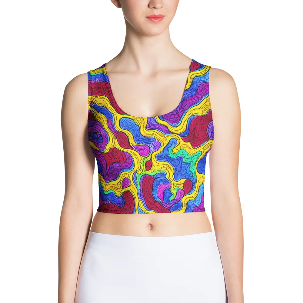 Neon Oceanic on Crop Top — Front