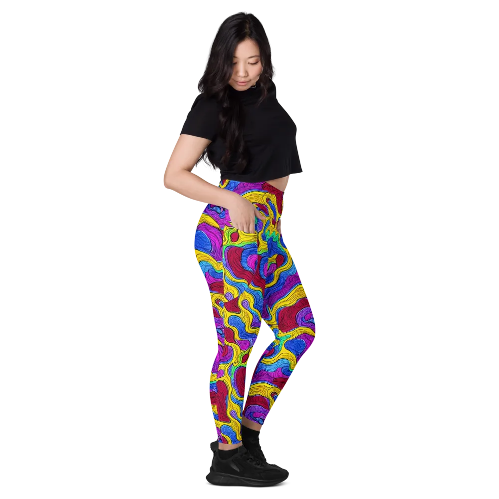 Neon Oceanic on Leggings with Pockets — Right