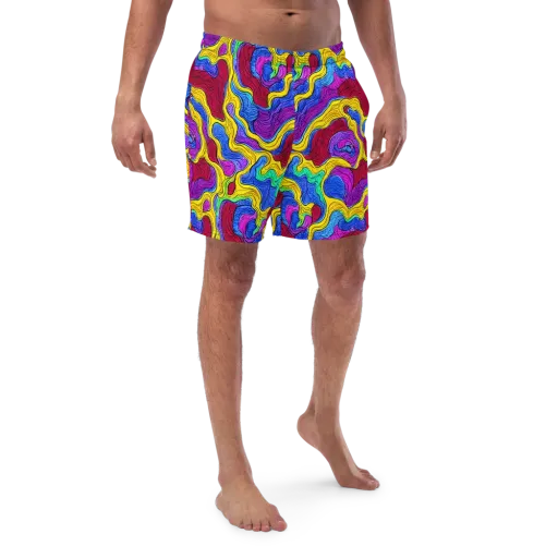 Neon Oceanic on a Swim Trunks