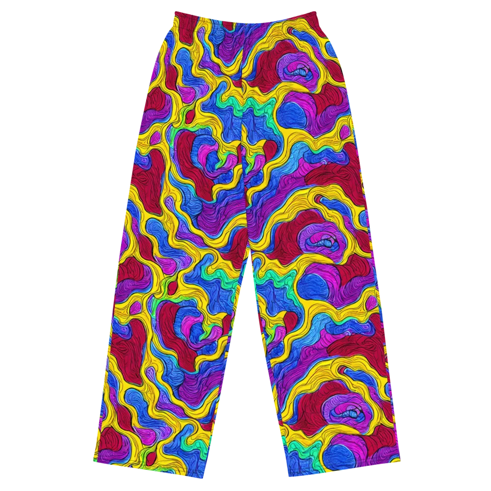 Neon Oceanic on Wide-Leg Pants — Front