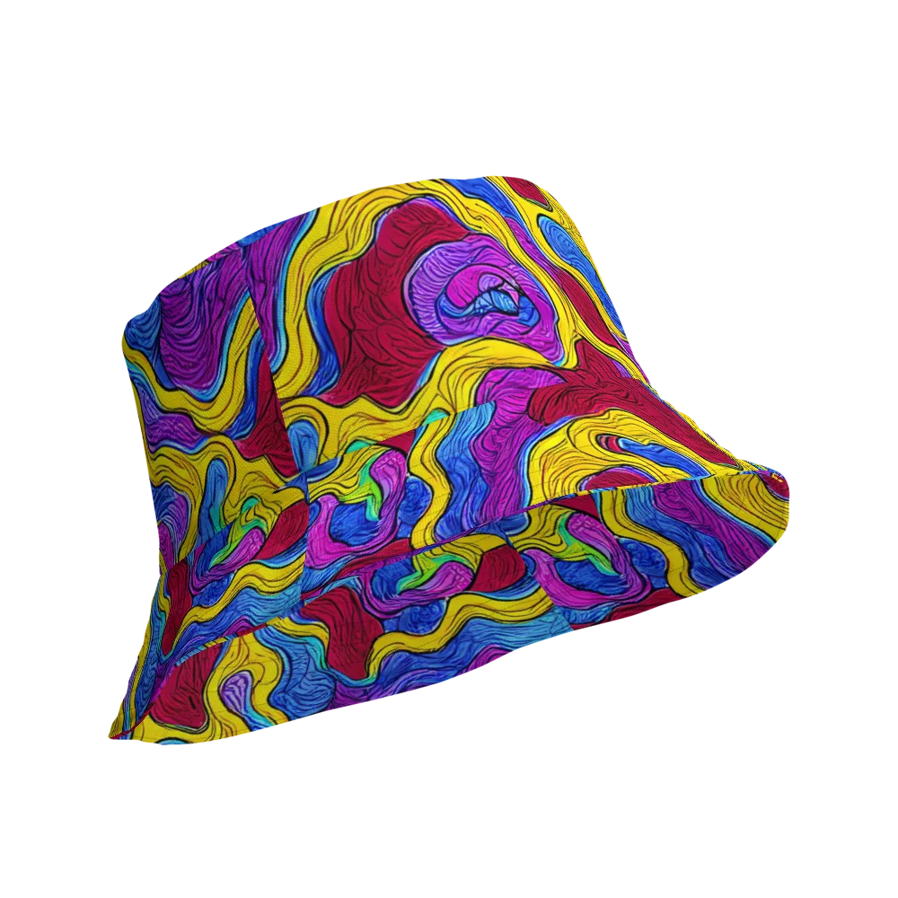 Neon Oceanic on Reversible Bucket Hat — Product details Outside