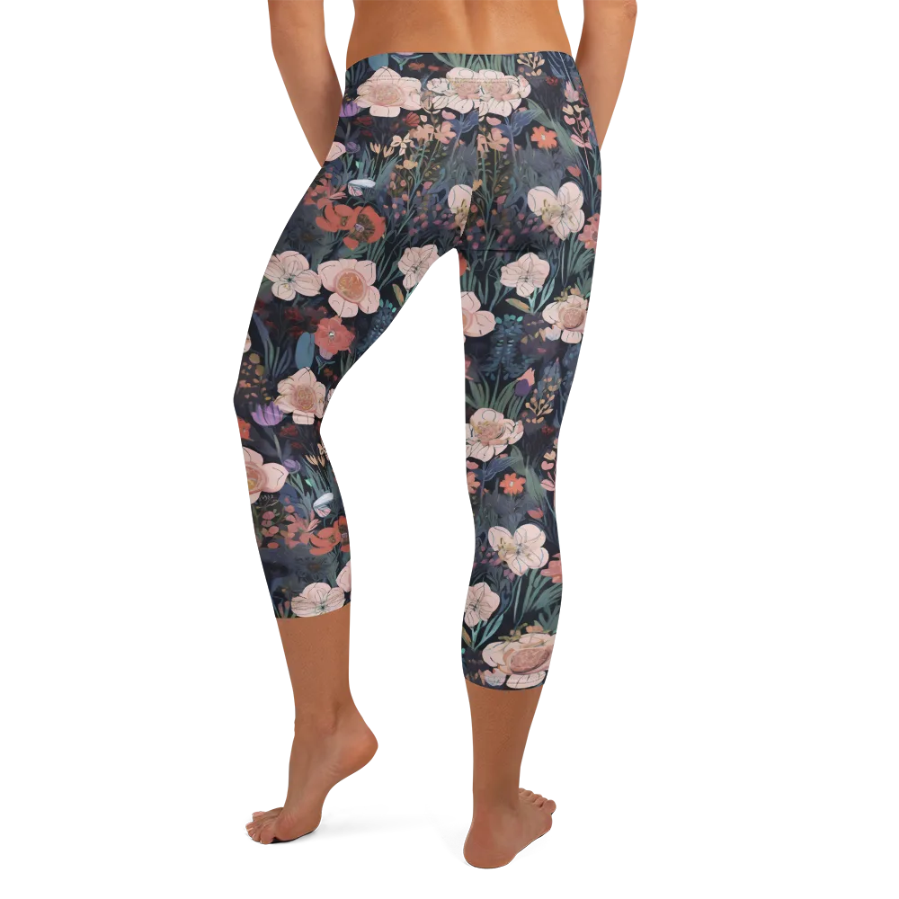 Midnight Conservatory on Capri Leggings — Back
