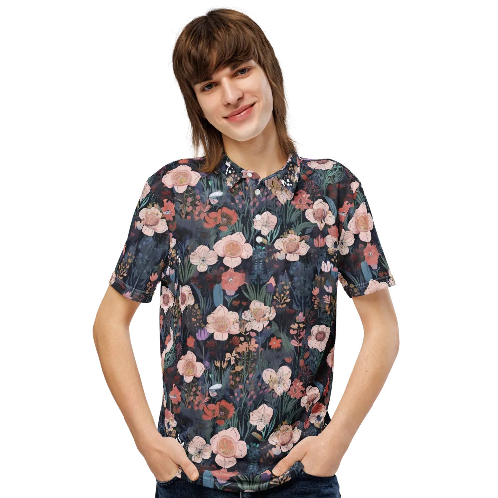 Midnight Conservatory on Men's Slim Fit Polo Shirt — Front