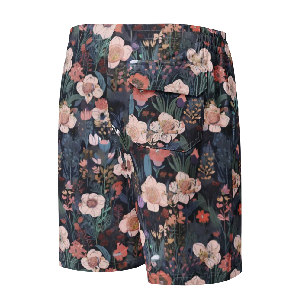 Midnight Conservatory on Men's Board Shorts — Back