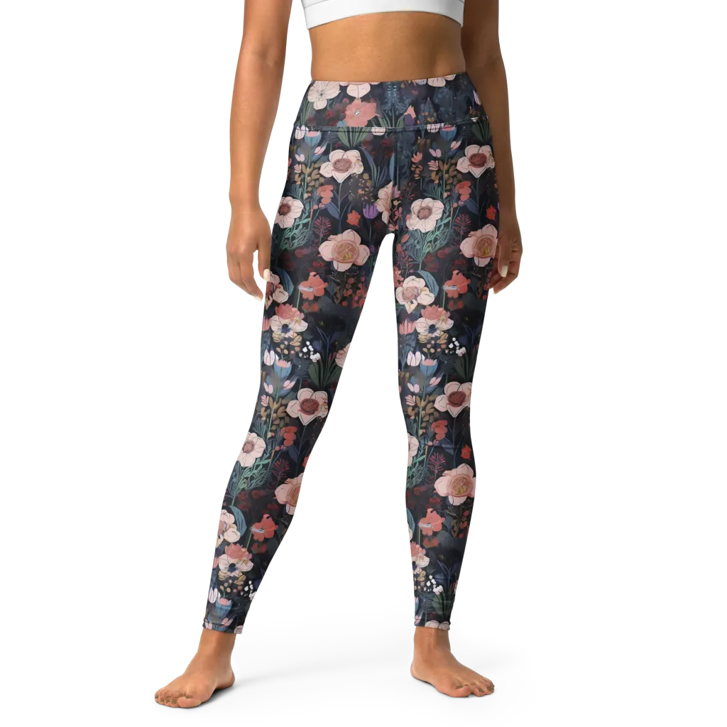 Midnight Conservatory on Yoga Leggings — Front