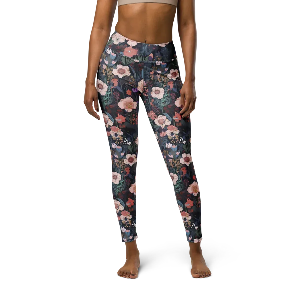 Midnight Conservatory on Yoga Leggings — Front
