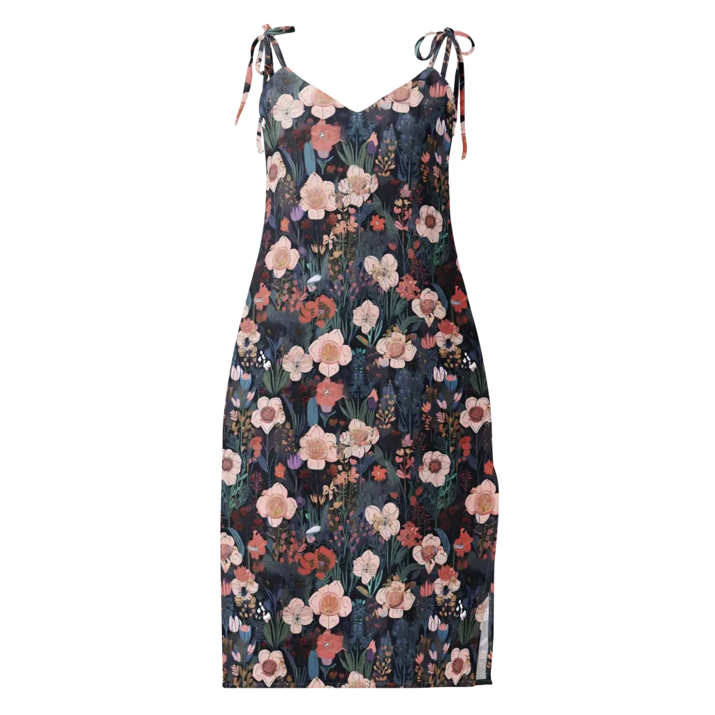 Midnight Conservatory on Slip Dress — Front