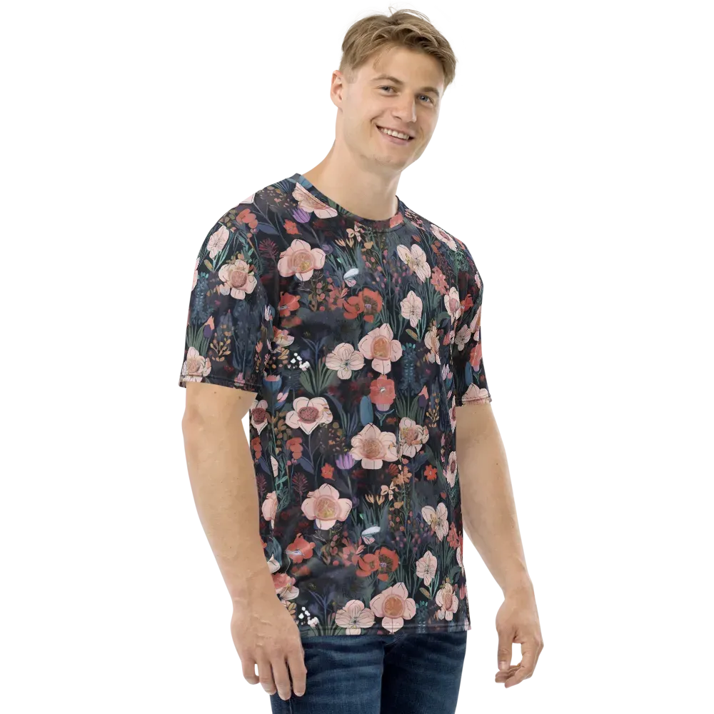 Midnight Conservatory on Men's Crew Neck T-Shirt — Right