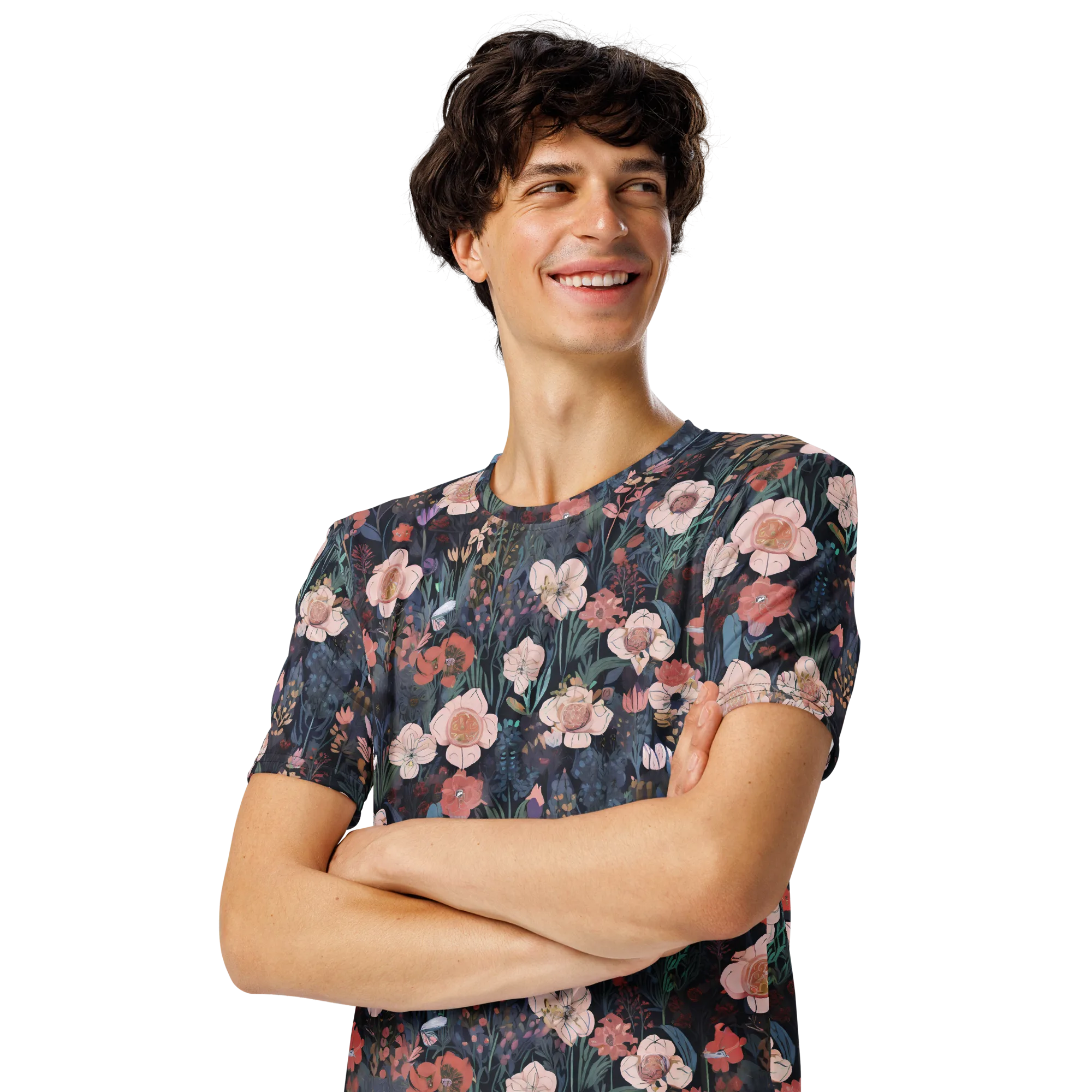 Midnight Conservatory on Men's Crew Neck T-Shirt — Left Front