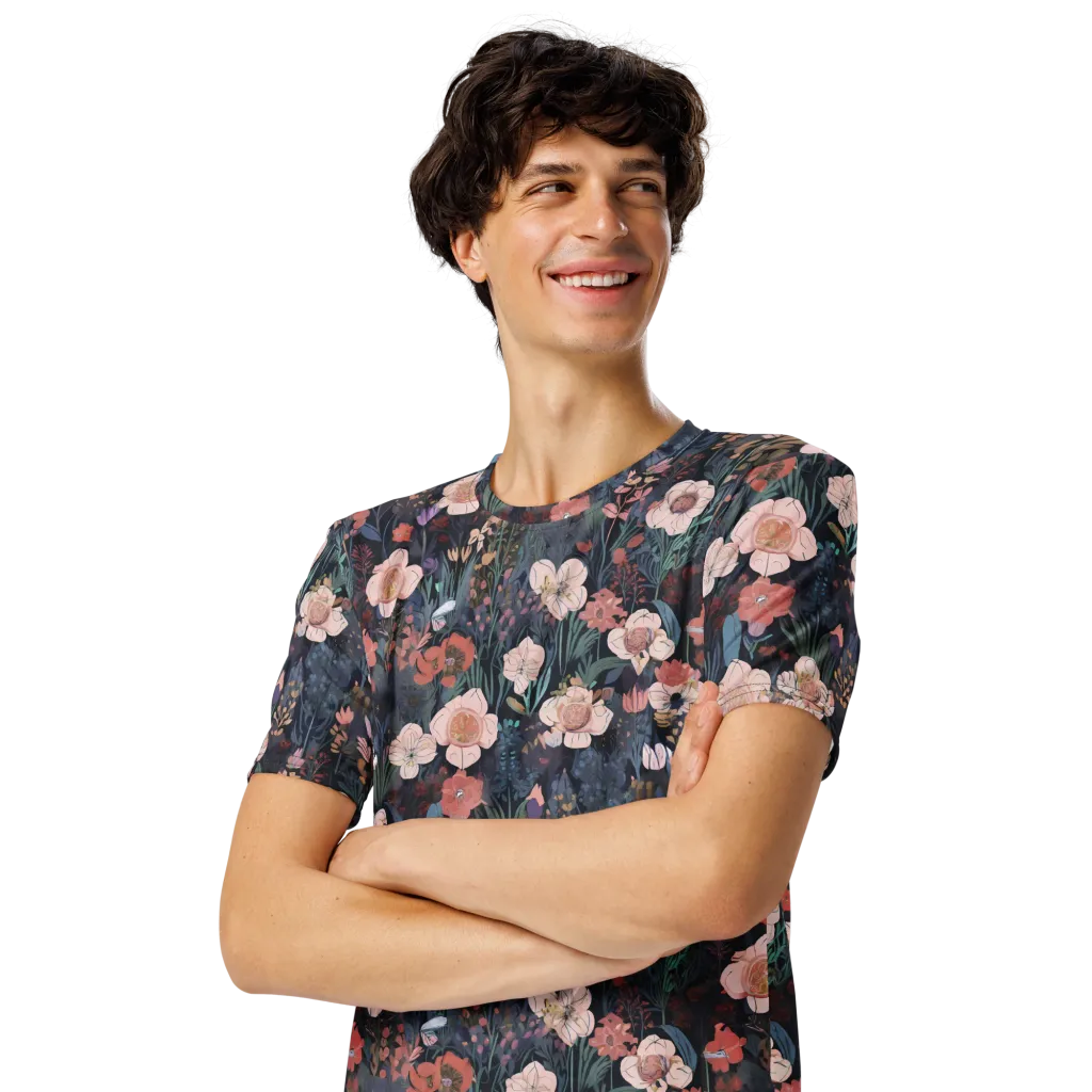 Midnight Conservatory on Men's Crew Neck T-Shirt — Left Front
