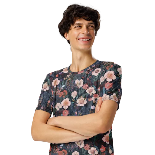 Midnight Conservatory on a Men's Crew Neck T-Shirt