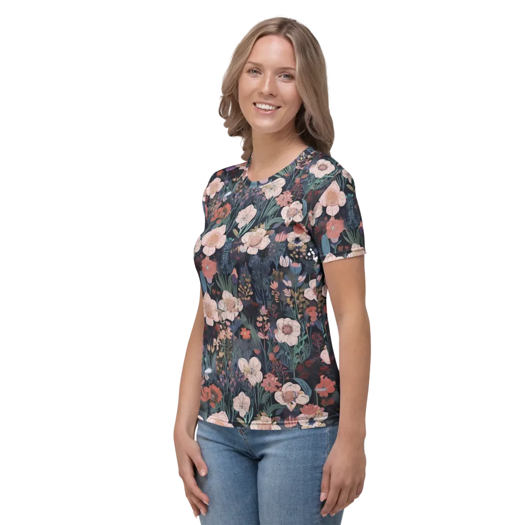 Midnight Conservatory on Women's Crew Neck T-Shirt — Left
