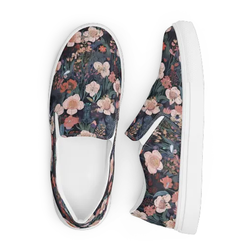 Midnight Conservatory on a Men's Slip-On Canvas Shoes