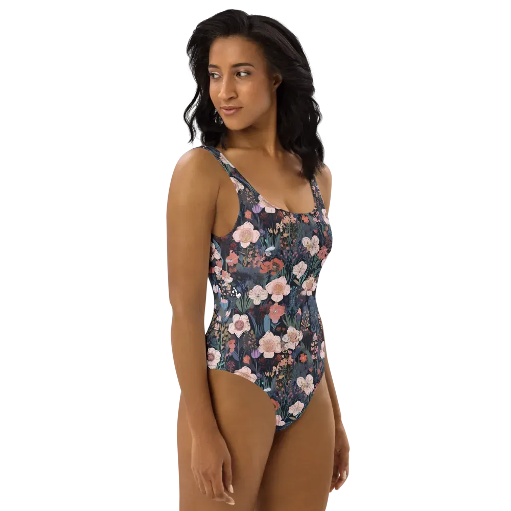 Midnight Conservatory on One-Piece Swimsuit — Right