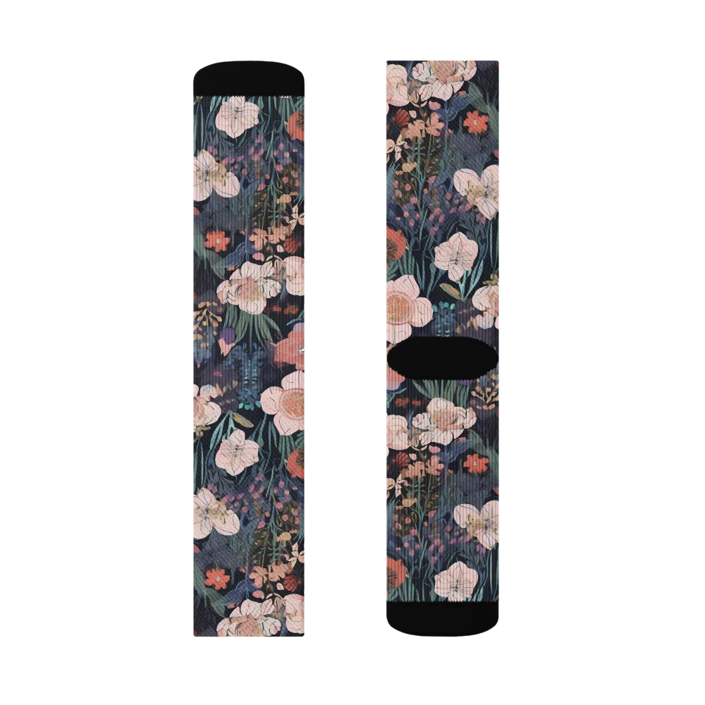 Midnight Conservatory on Socks — Left Sock