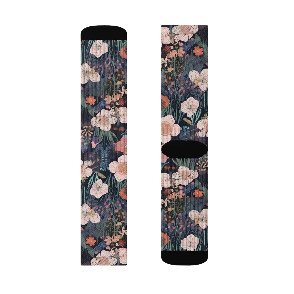 Midnight Conservatory on Socks — Right Sock