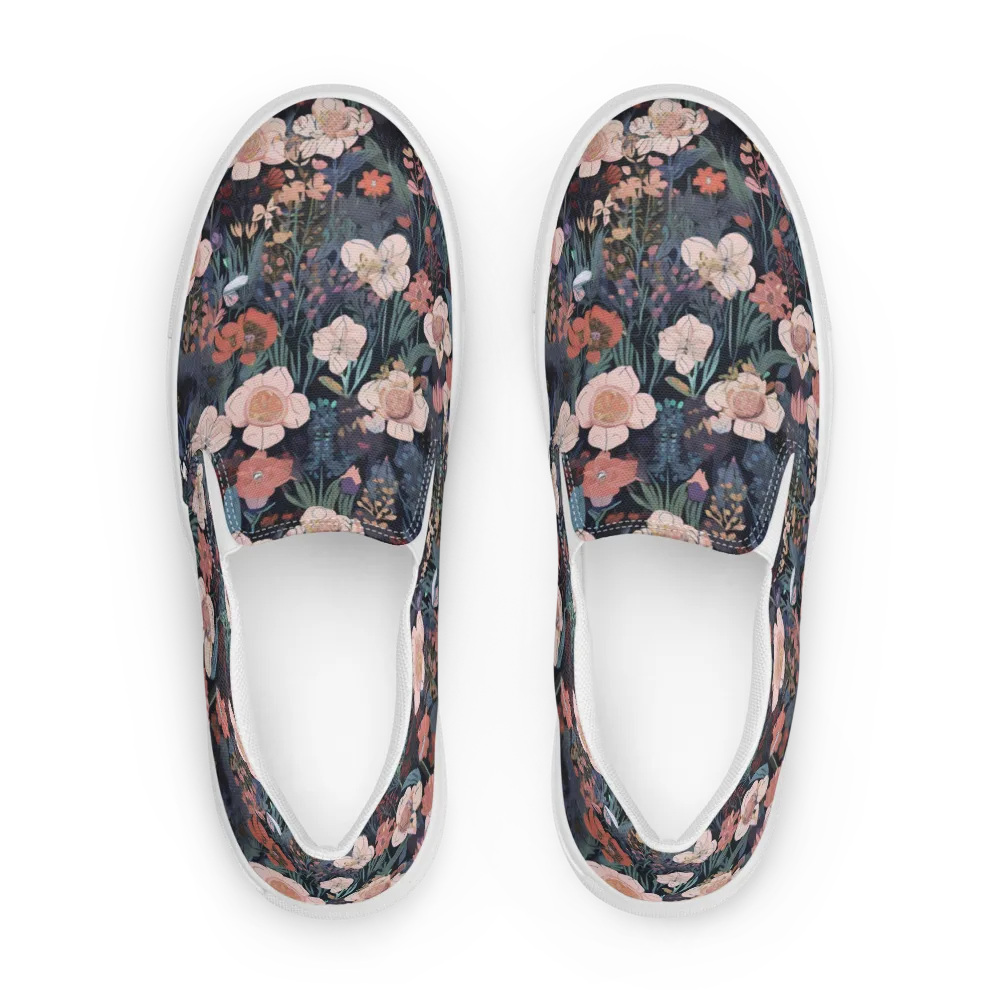 Midnight Conservatory on Women's Slip-On Canvas Shoes — Front