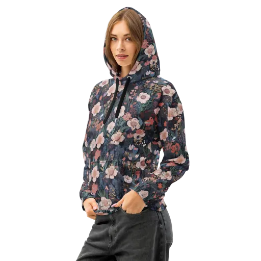 Midnight Conservatory on a Cotton Hoodie